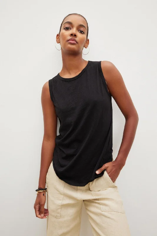 Trends Taurus03BK Velvet Muscle Tee Tank