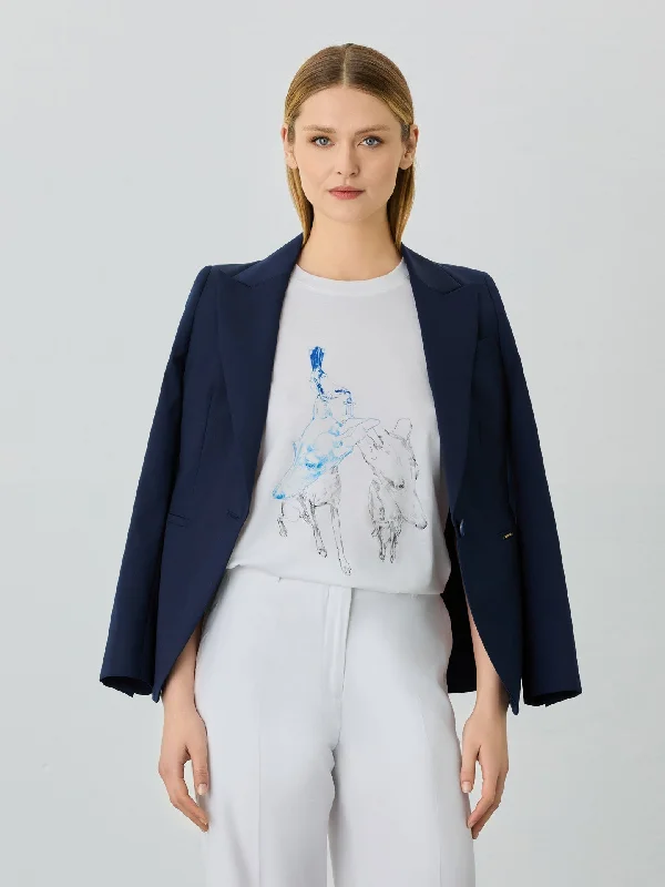 Weekend Wear Regular Fit T-shirt In Organic Cotton With Gemini Sign