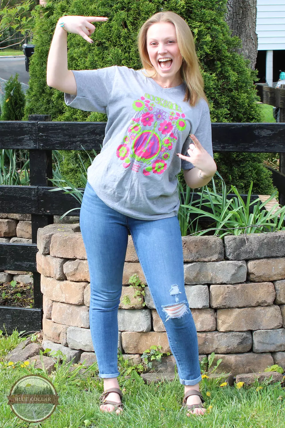 Comfy Pants KCT-0008-HG Rock & Roll T-Shirt