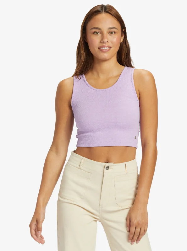 Exclusive Customization Good Keepsake Crop Top - Crocus Petal