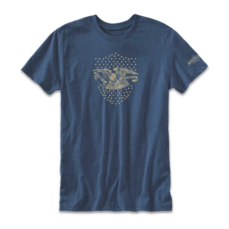 Renaissance Style Eagle Badge Graphic T-Shirt