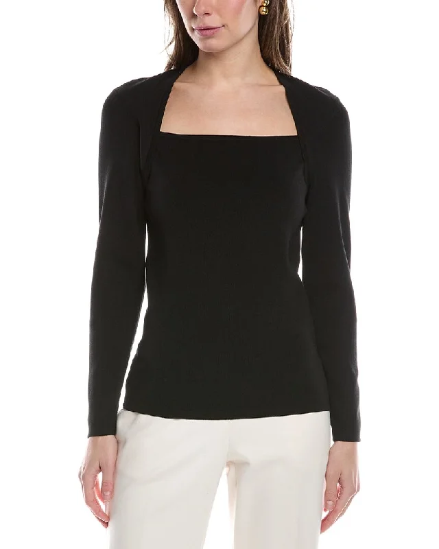 Fresh And Natural Anne Klein Portrait Neck Top