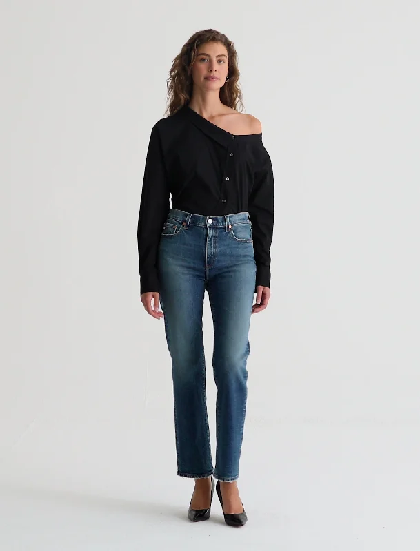 Celebrity Style AG Jeans - Brinley Mid-Rise Straight