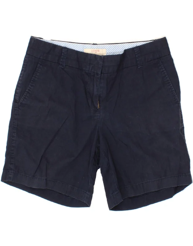 Slim Fit J. CREW Womens Chino Shorts US 4 Small W30 Navy Blue Cotton