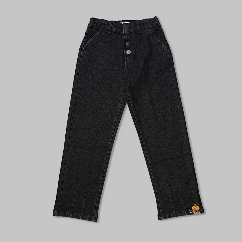 Modern Chic High Waist Jeans for Girls and Kids with Soft Fabric