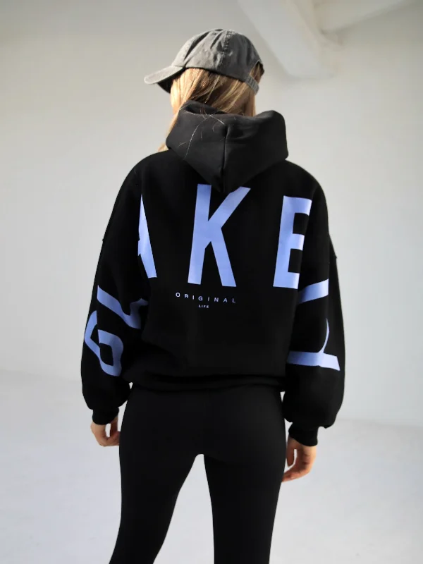 Sweet Style Members Isabel Oversized Hoodie - Black & Blue