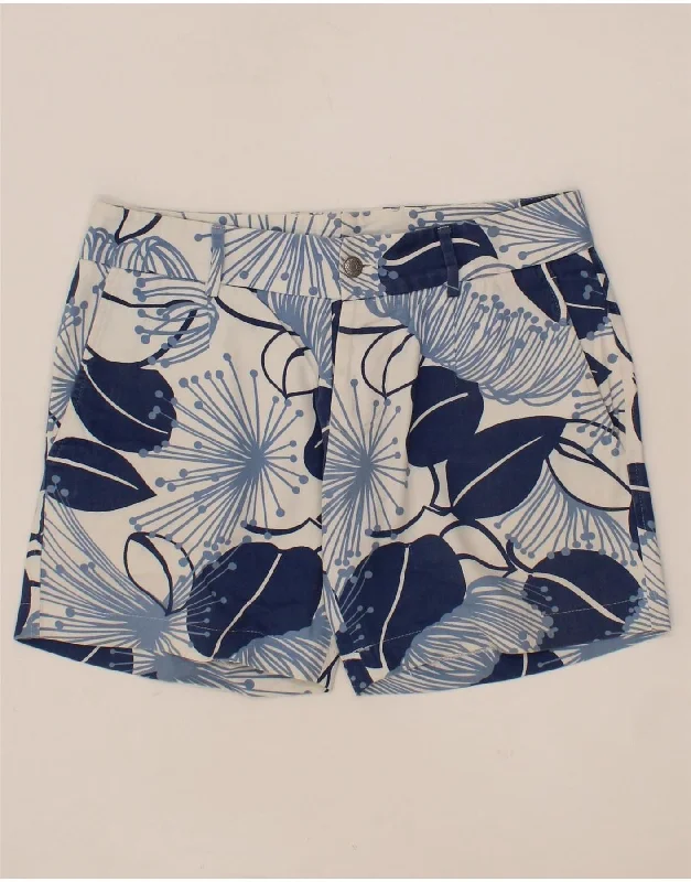 End Of The Year DOLCE & GABBANA Womens Abstract Pattern Chino Shorts IT 46 Large W32  Blue