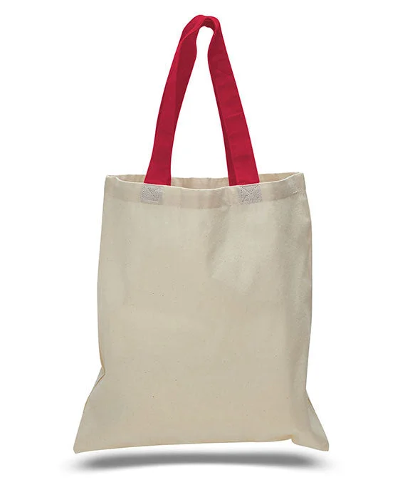 Urban Chic OAD105 - OAD Contrasting Handles Tote Bag | Red