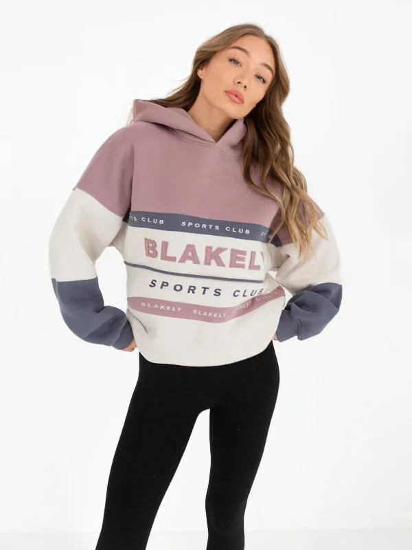 Cute Design Alpine Sports Oversized Hoodie - Dusty Pink
