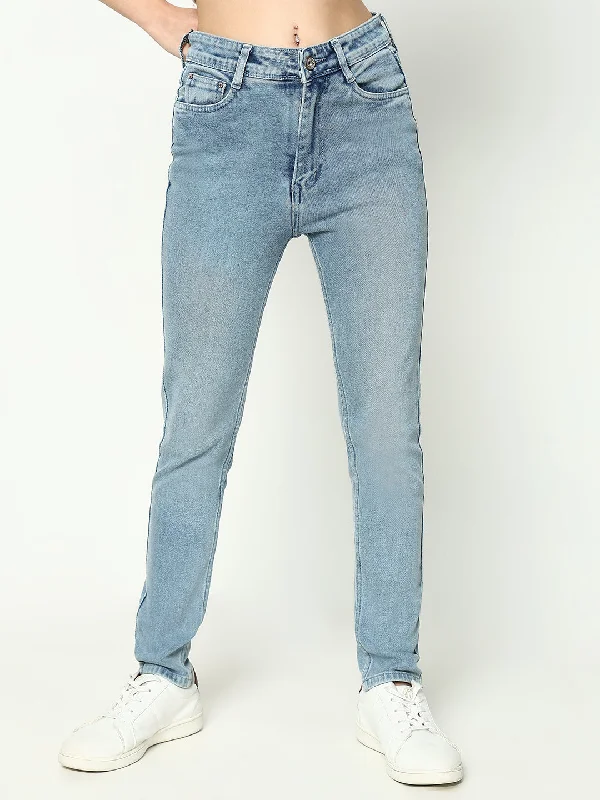 Goddess Style Women Solid Blue Slim Fit Jeans