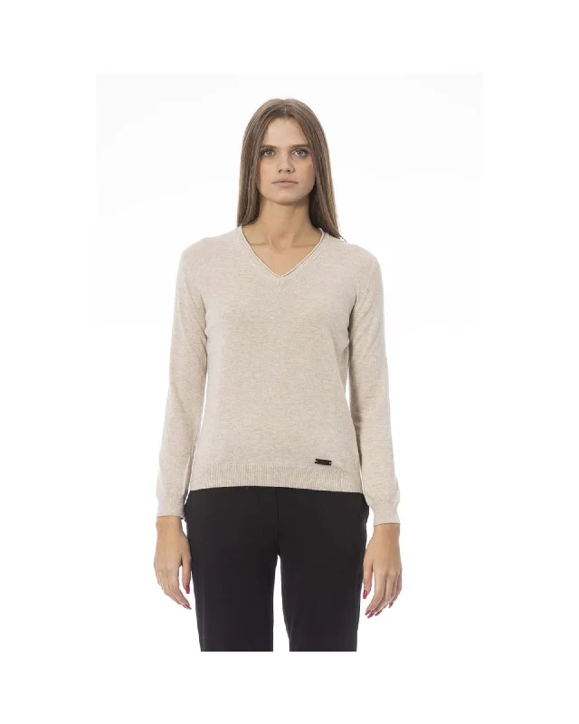 Trendy Traveler Baldinini Trend Women's Beige Polyamide Sweater - M