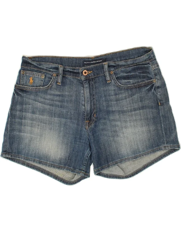 Basic Comfort RALPH LAUREN Womens Denim Shorts W30 Medium  Blue Cotton