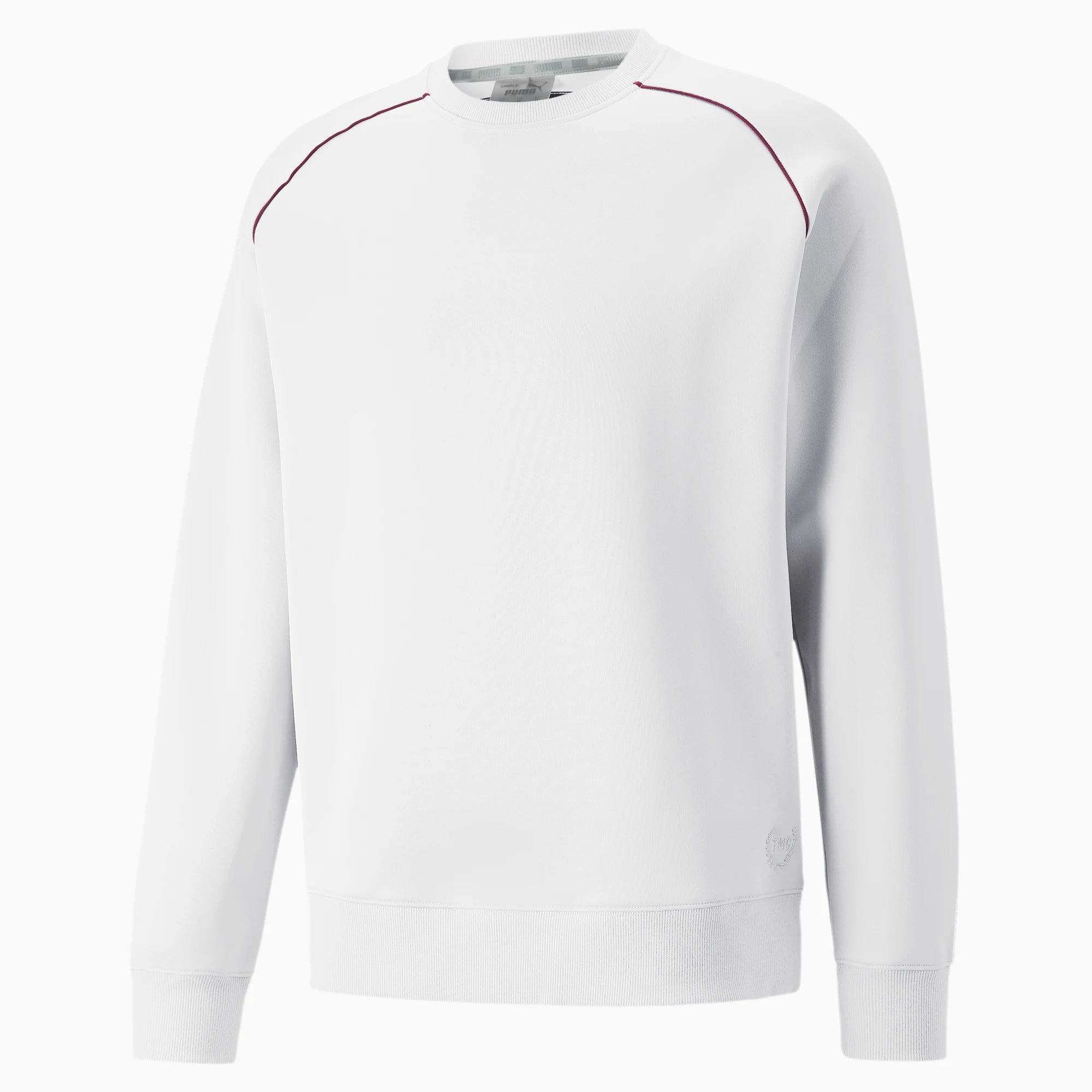 High-end Fashion PUMA x TMC Status Symbol Crewneck Sweatshirt - White/Burgundy