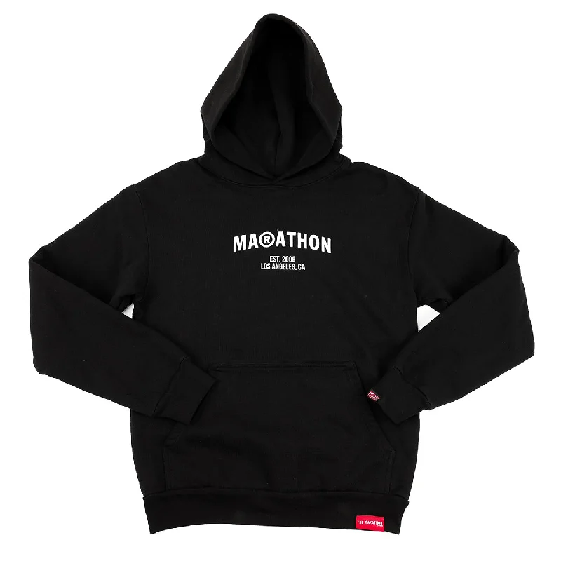 Chic Outfits Marathon Registered Hoodie - Black/White