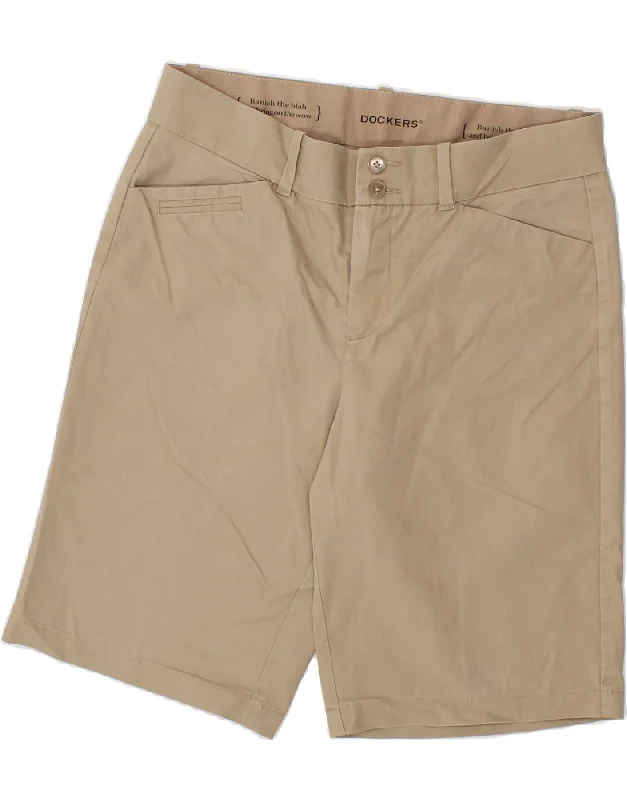 Warm Wear DOCKERS Womens Casual Shorts US 8 Medium W30 Brown Cotton