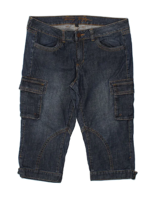 Breathable Comfort TOMMY HILFIGER Womens Cargo Denim Shorts US 16 2XL W38 L19  Navy Blue