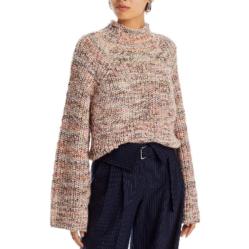 Elegant And Elegant Womens Solid Knit Pullover Sweater
