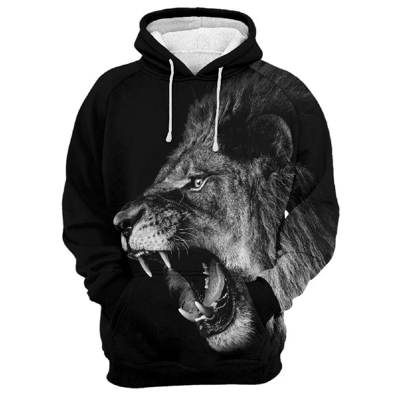 Comfortable Wear Angry Lion Hoodie