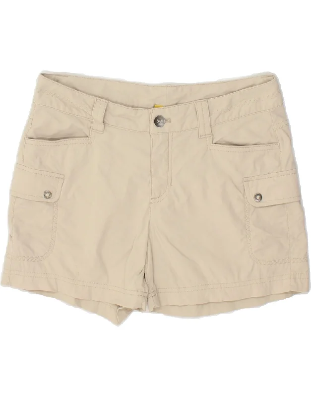 Personalized Series EDDIE BAUER Womens Cargo Shorts US 2 XS W30  Beige Nylon