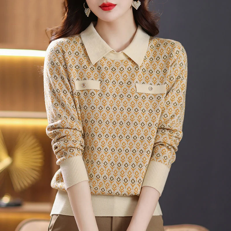 Cozy Look Short Chic Loose Pullover Floral Top