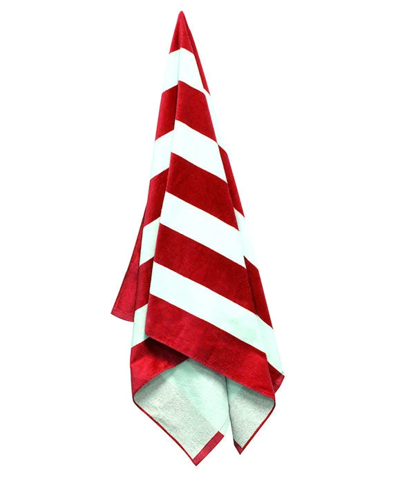 Retro Style C3060 - Carmel Towel Company Classic Beach Towel | Red Cabana
