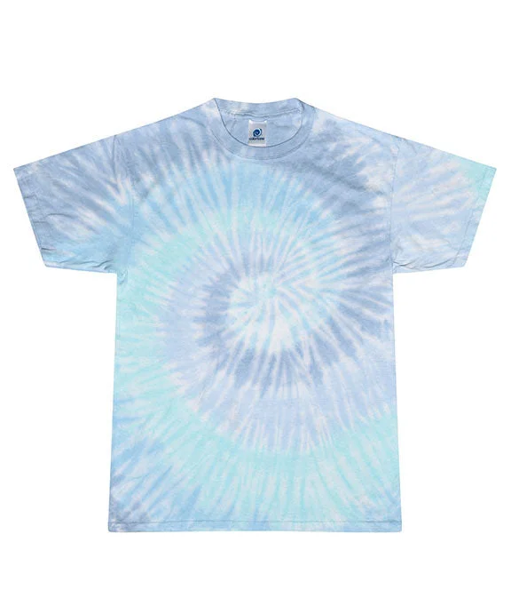 Warm Wear CD100Y - Tie-Dye Youth 5.4 oz 100% Cotton T-Shirt | Lagoon