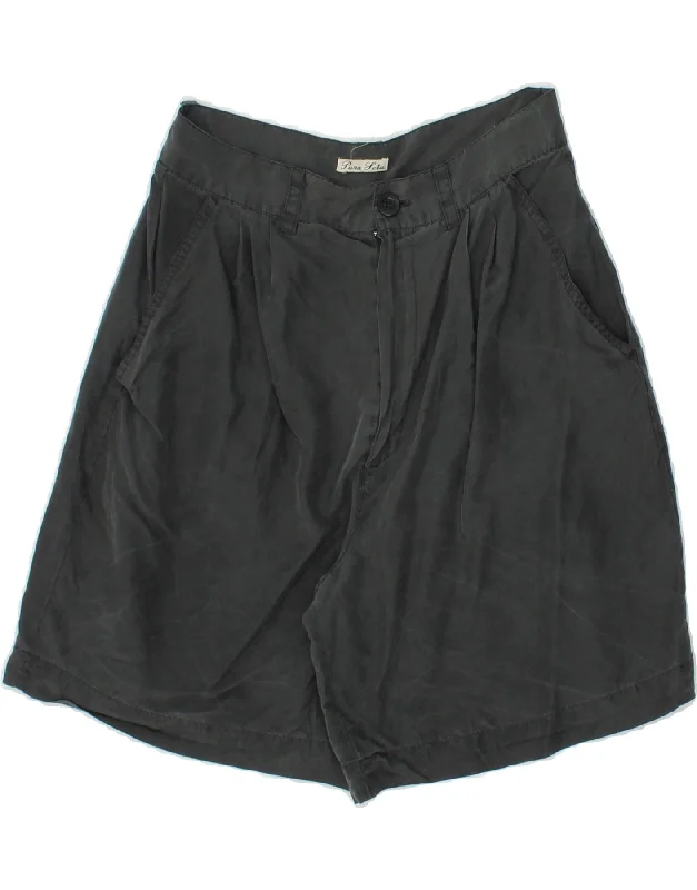 Classic And Versatile BRUGI Womens Pegged Chino Shorts IT 44 Medium W26 Black Silk