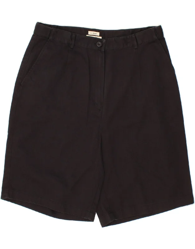 Effortless Style L.L.BEAN Womens Original Fit Chino Shorts US 16 XL W34 Black Cotton Effortless Style L.L.BEAN Womens Original Fit Chino Shorts US 16 XL W34 Black Cotton