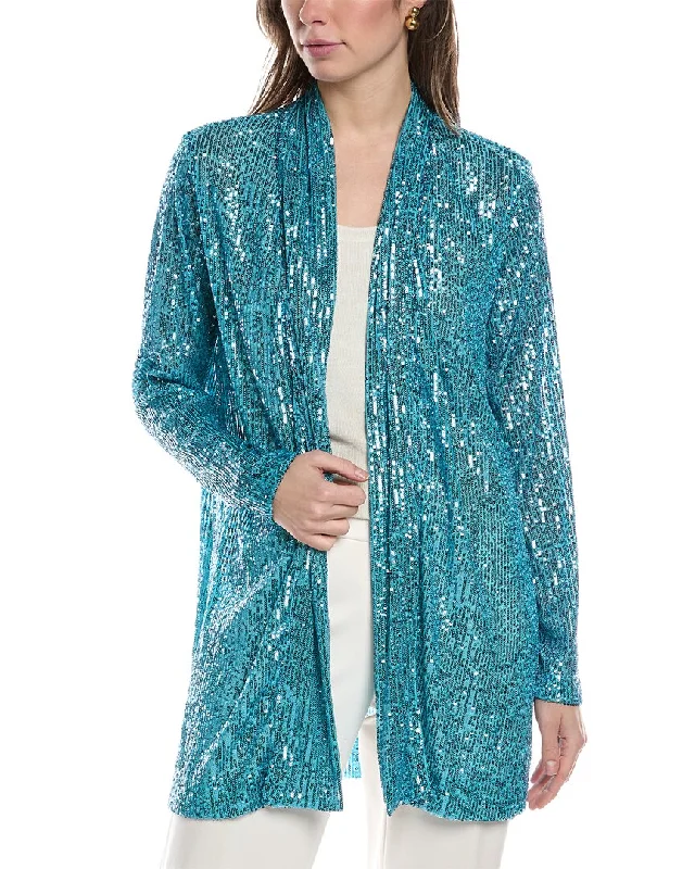 Relaxed And Casual Anne Klein Sequin Cardigan