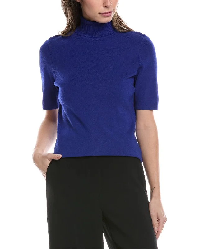 Lazy Style Anne Klein Half Sleeve Turtleneck Sweater