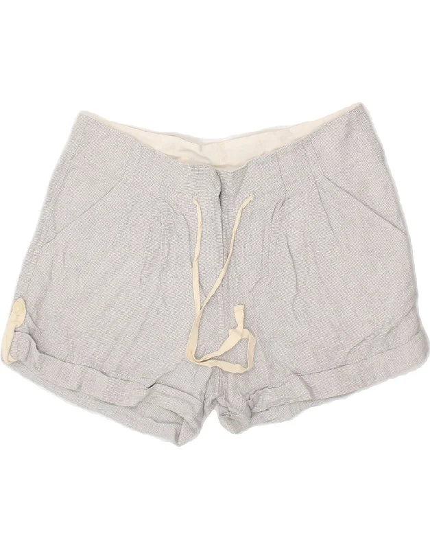 Comfortable Tops J. CREW Womens Chino Shorts US 4 Small W26 Grey Check Linen