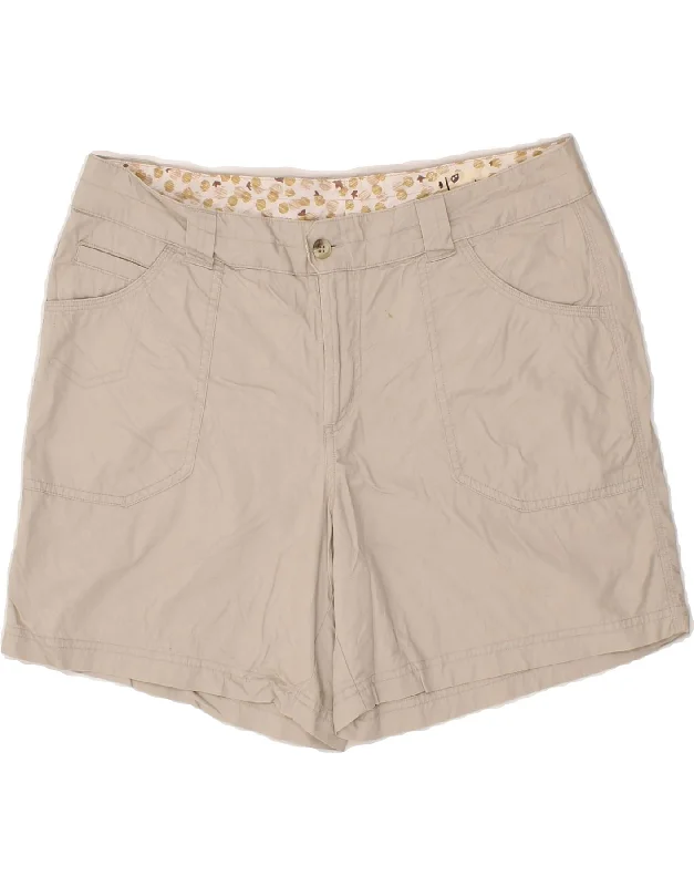 Refreshing Design COLUMBIA Womens Casual Shorts UK 12 Medium W30  Beige Cotton