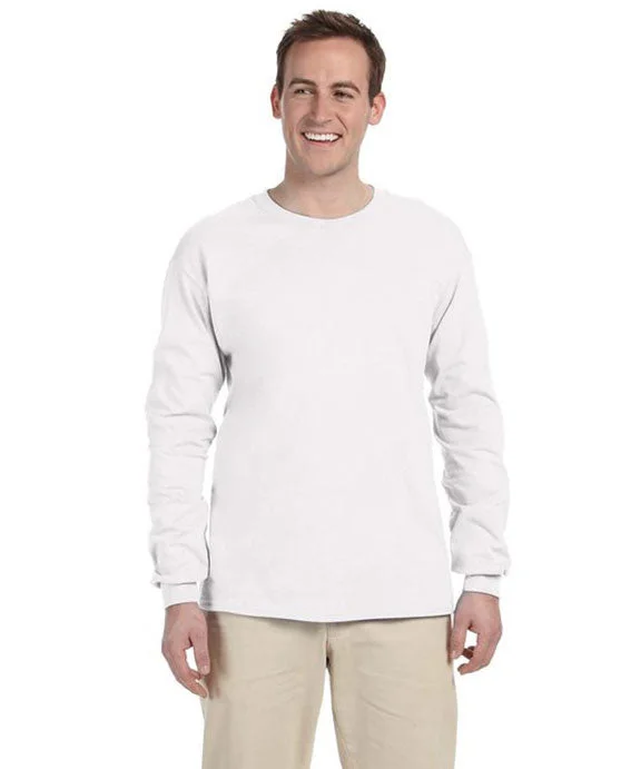 Classic style 4930 - Fruit of the Loom 100% Heavy Cotton HD® Long-Sleeve T-Shirt | White