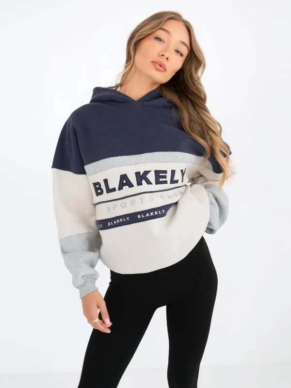 Fresh And Fashionable Alpine Sports Oversized Hoodie - Navy