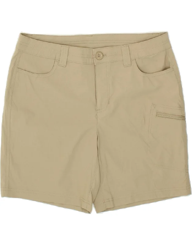 Unique Prints EDDIE BAUER Womens Shorts US 10 Large W34  Beige Nylon