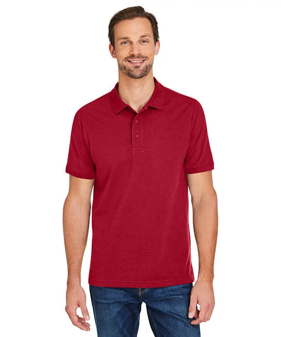 Modern Comfort M205 - Harriton Mens Valiant Cotton Snag Protect Polo Shirt | Red