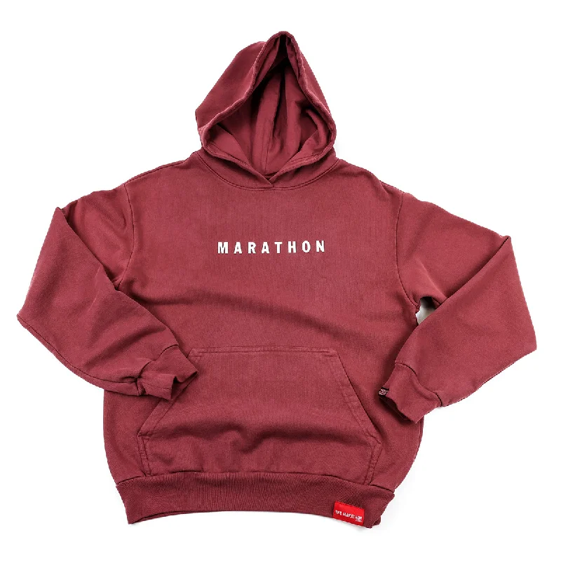 Free Design Marathon Women's Hoodie - Maroon