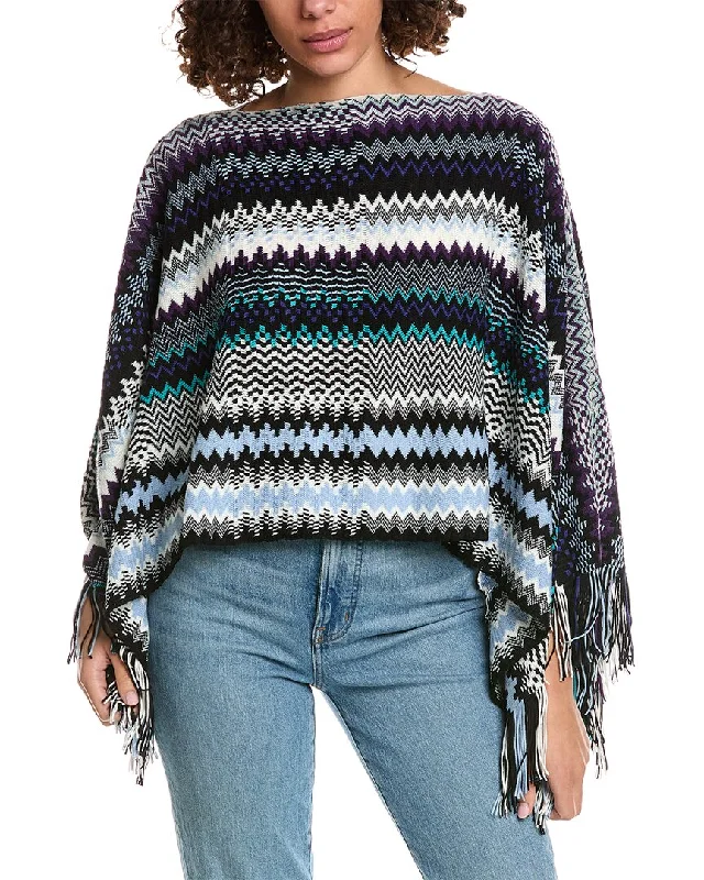 Unique Design Missoni Wool-Blend Poncho
