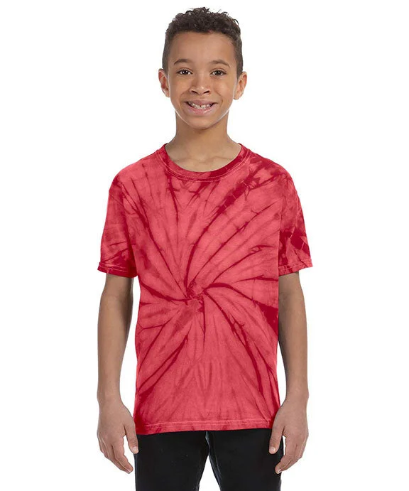 Layered Comfort CD101Y - Tie-Dye Youth 5.4 oz 100% Cotton Spider T-Shirt | Spider Red Layered Comfort CD101Y - Tie-Dye Youth 5.4 oz 100% Cotton Spider T-Shirt | Spider Red