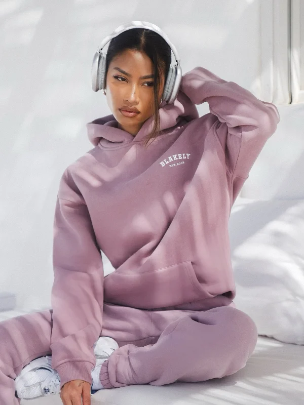 Design Must-have Heritage Oversized Hoodie - Dusty Pink