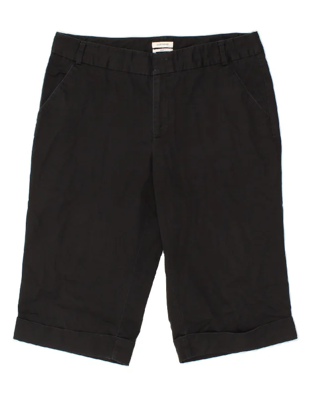 Layered Comfort DOCKERS Womens Chino Shorts US 12 Large W30  Black Cotton