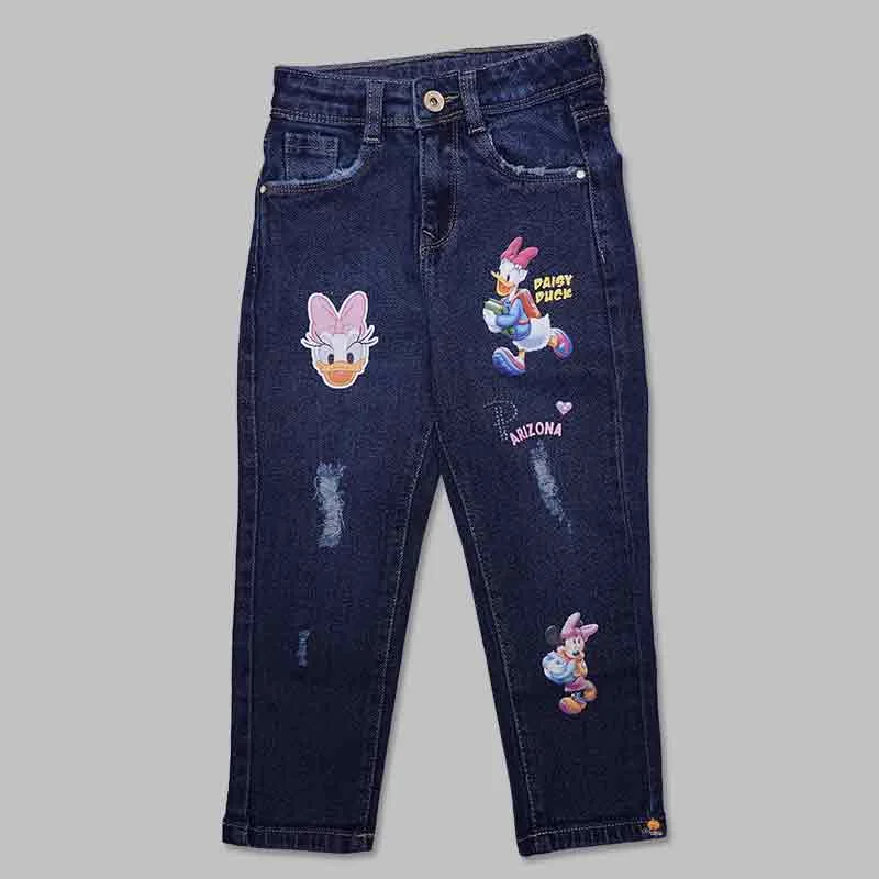 Smart Casuals Printed Girl Jeans