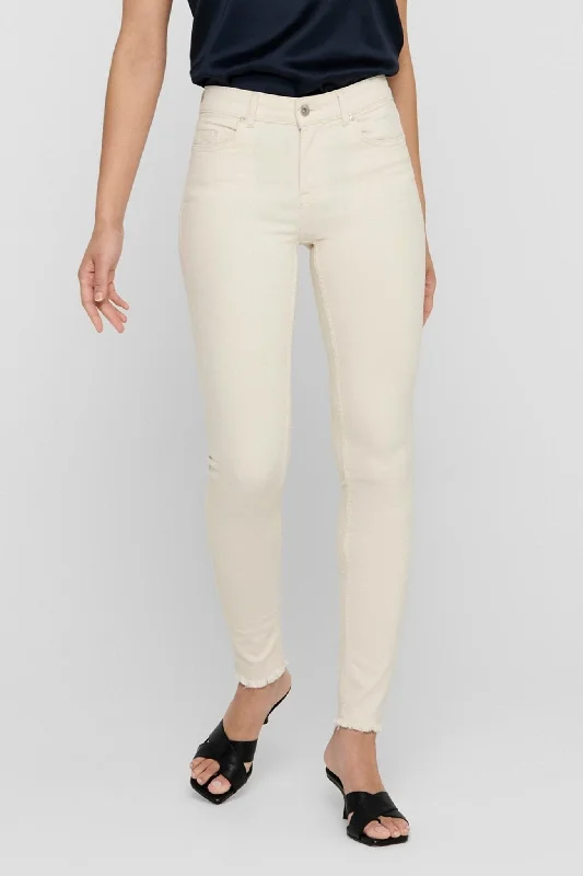 Carefree Style Blush Mid Jeans - Ecru