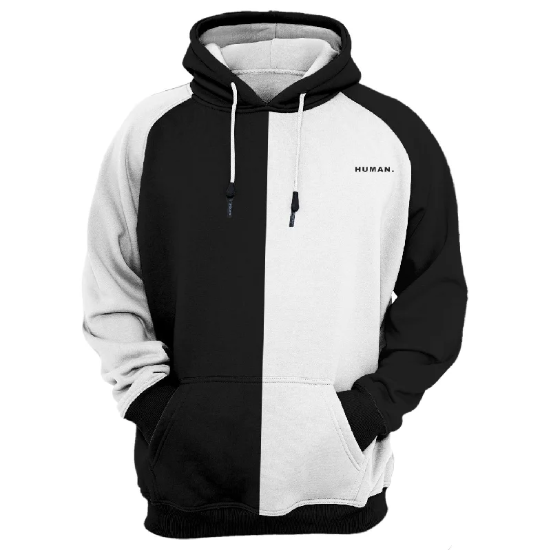 Design sense White & Black Hoodie