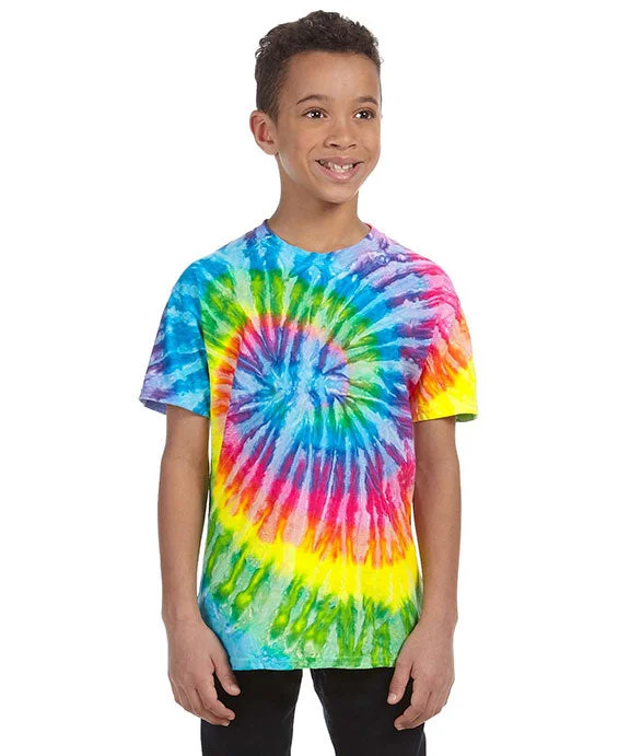 Comfy Pants CD100Y - Tie-Dye Youth 5.4 oz 100% Cotton T-Shirt | Saturn