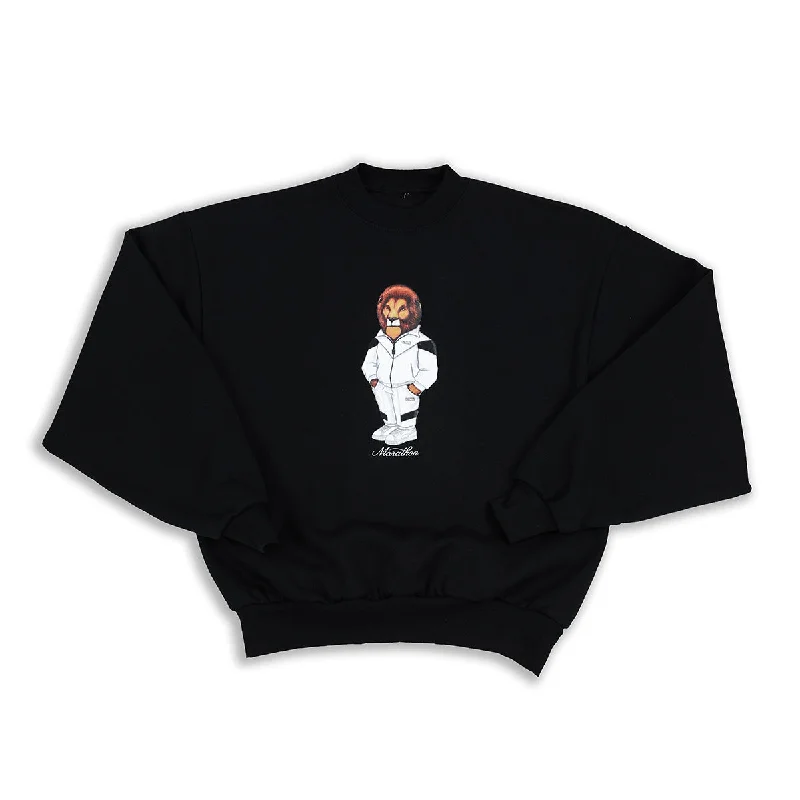 Integrated Design Leo The Marathon Lion (Tracksuit) Crewneck - Black
