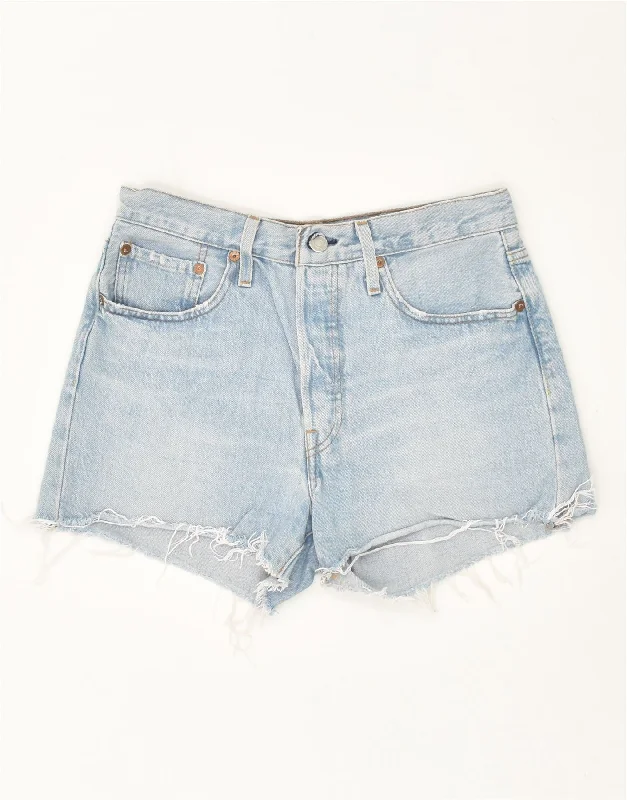 Casual And Versatile LEVI'S Womens 501 Denim Shorts W26 Small Blue Cotton