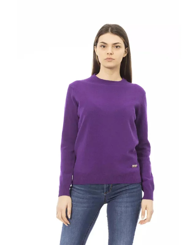 Personalized Design Baldinini Monogram Long Sleeve Sweater L Women