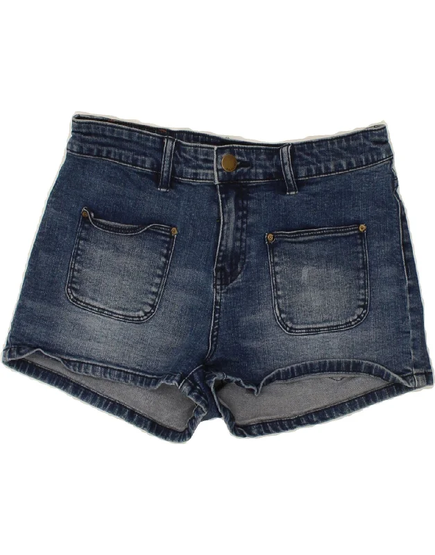 Comfortable And Cold-proof BILLABONG Womens Denim Shorts W26 Small Blue Cotton