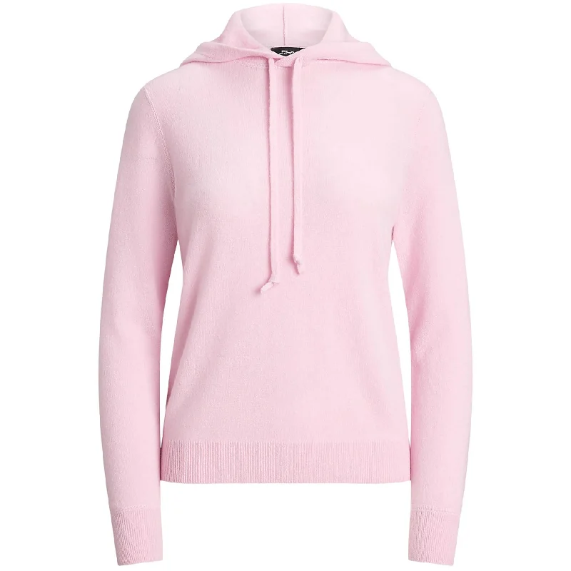 Layered Comfort Womens RLX Cashmere Hoodie Garden Pink - SS25